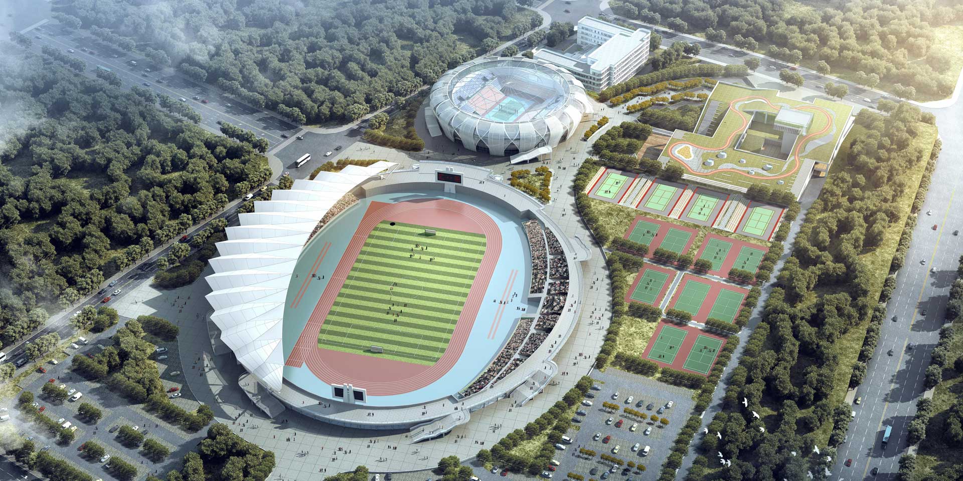 河南·登封 文化体育中央（一期）修建计划及起源设计